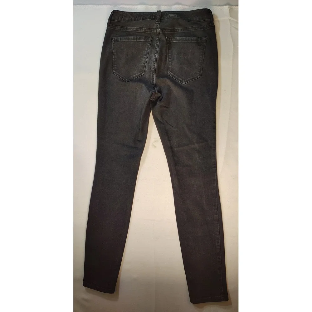 Jessica Simpson Curvy High‎ Rise Skinny Jeans Faded Black Size 29 Stretch Indie